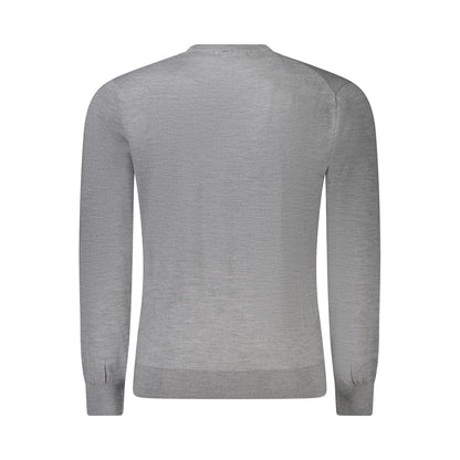 Gray Wool Men Sweater