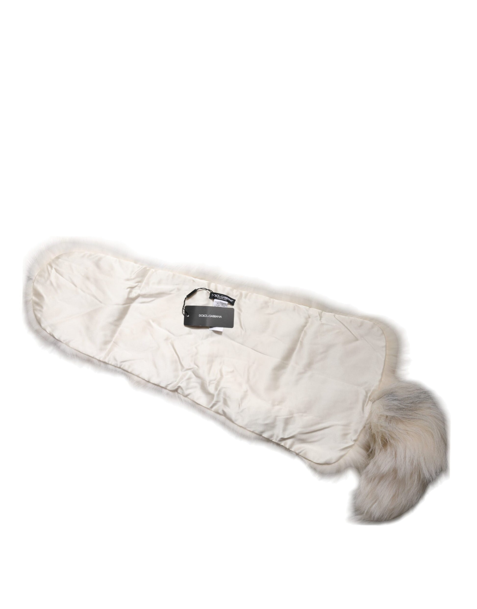 White Fox Fur Neck Wrap Warmer Winter Scarf