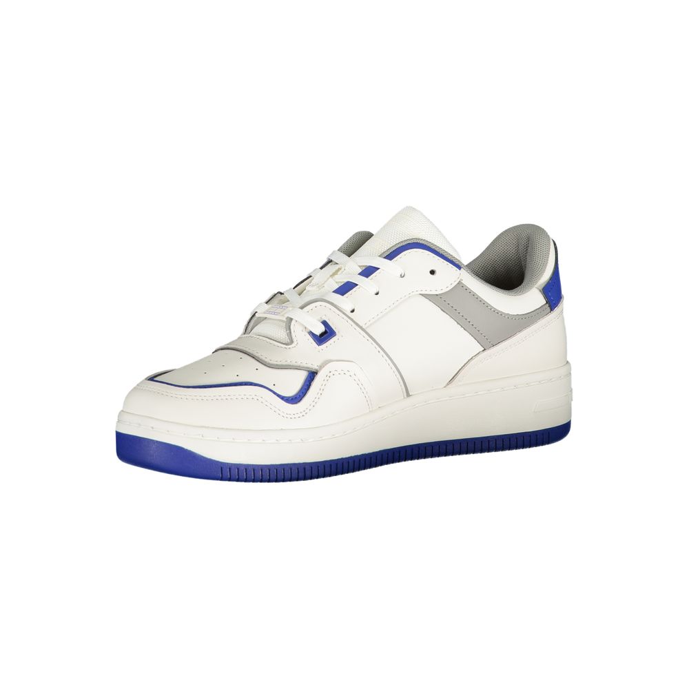 White Polyethylene Men Sneaker