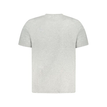 Gray Cotton Men T-Shirt