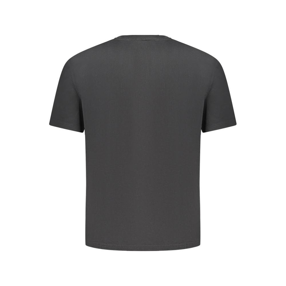 Black Cotton Men T-Shirt