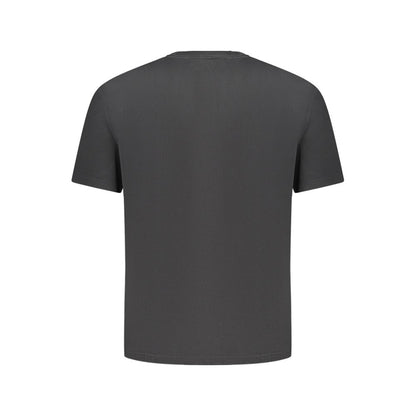 Black Cotton Men T-Shirt