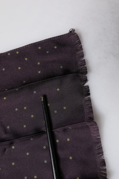 Purple Fantasy Silk Neck Wrap Shawl Scarf
