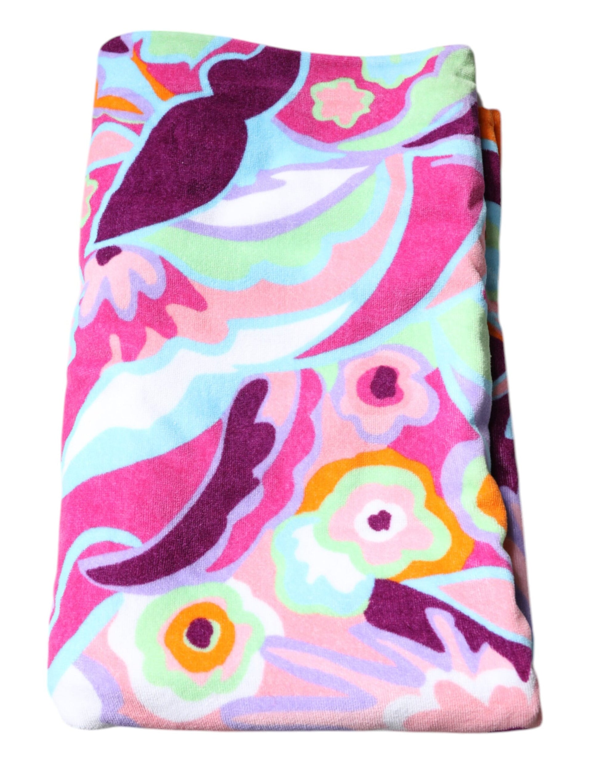 Multicolor Floral Print Cotton Beach Towel