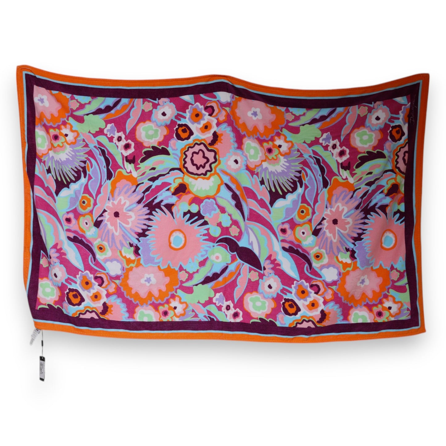 Multicolor Floral Print Cotton Beach Towel