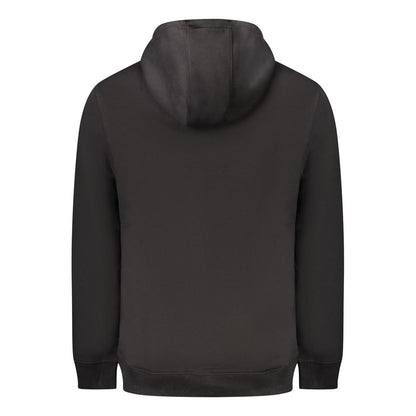 Black Cotton Men Sweater