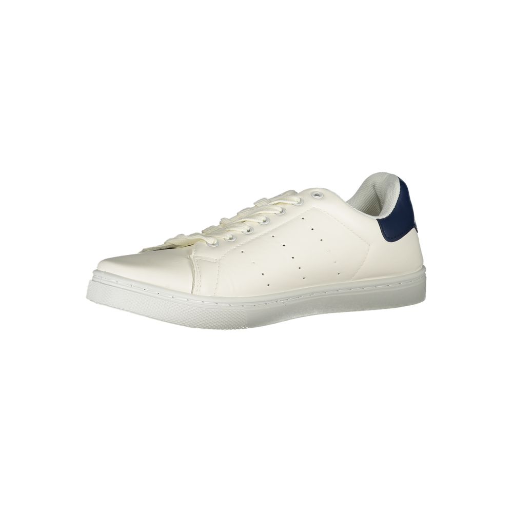 White Polyester Sneaker