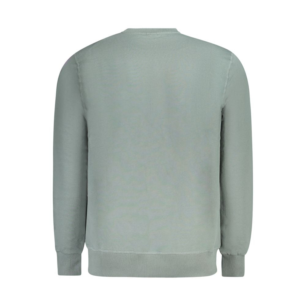 Green Cotton Men Sweater