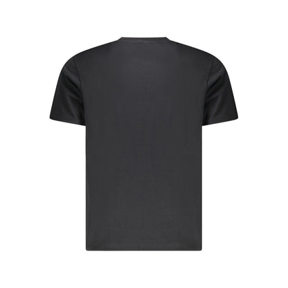 Black Cotton Men T-Shirt