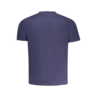 Blue Cotton Men T-Shirt