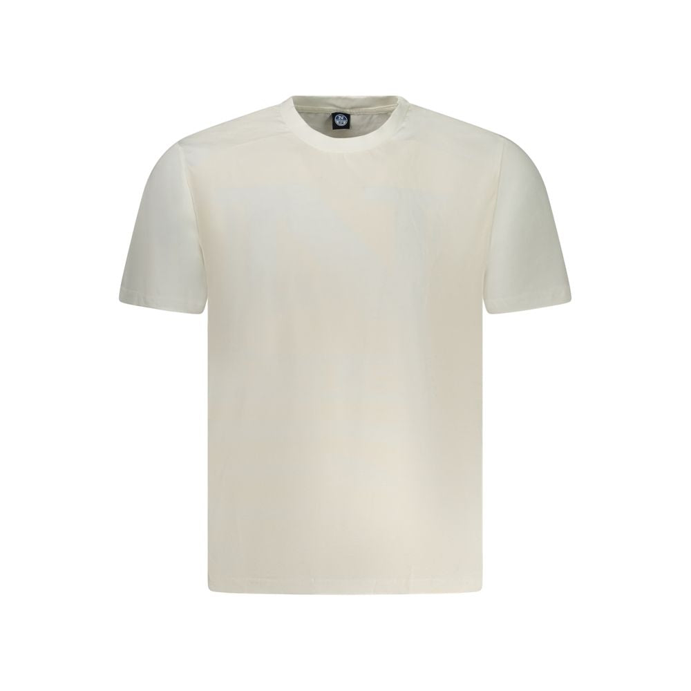 White Cotton Men T-Shirt