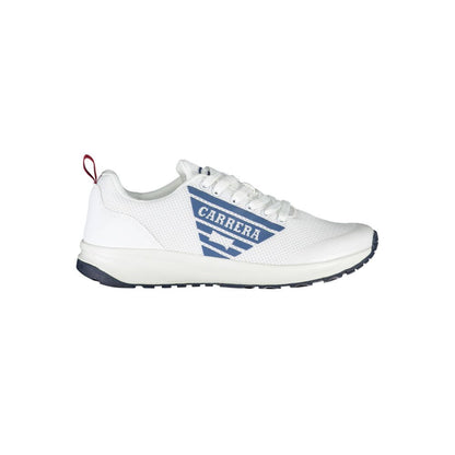 White Polyethylene Men Sneaker