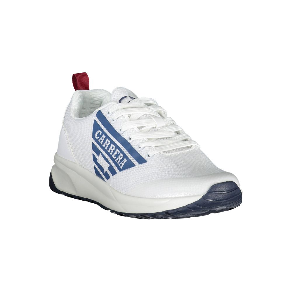 White Polyethylene Men Sneaker