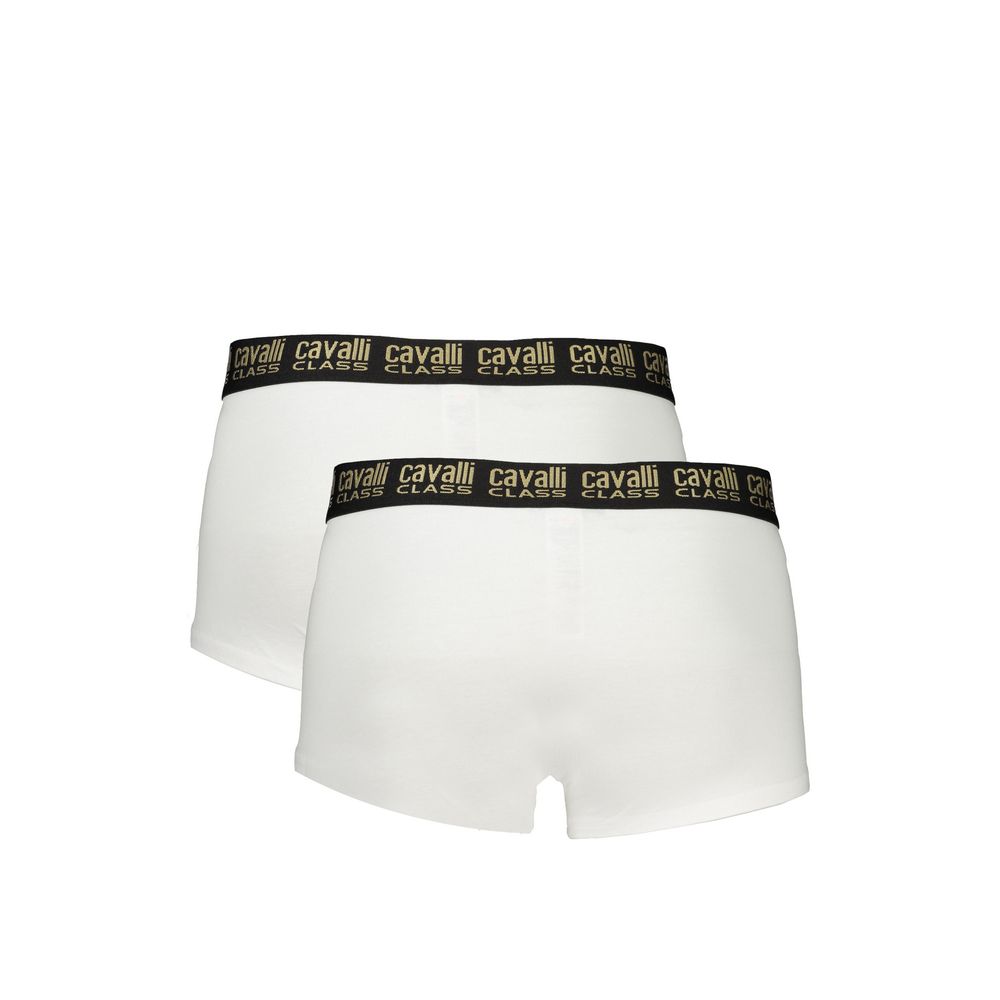 White Cotton Men Boxer Pair