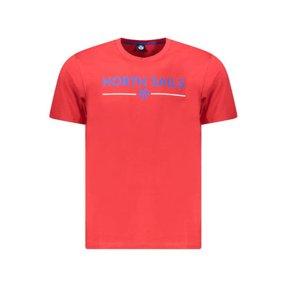 Red Cotton Men T-Shirt