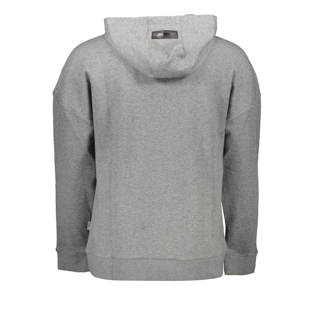 Gray Cotton Men Sweatshirt