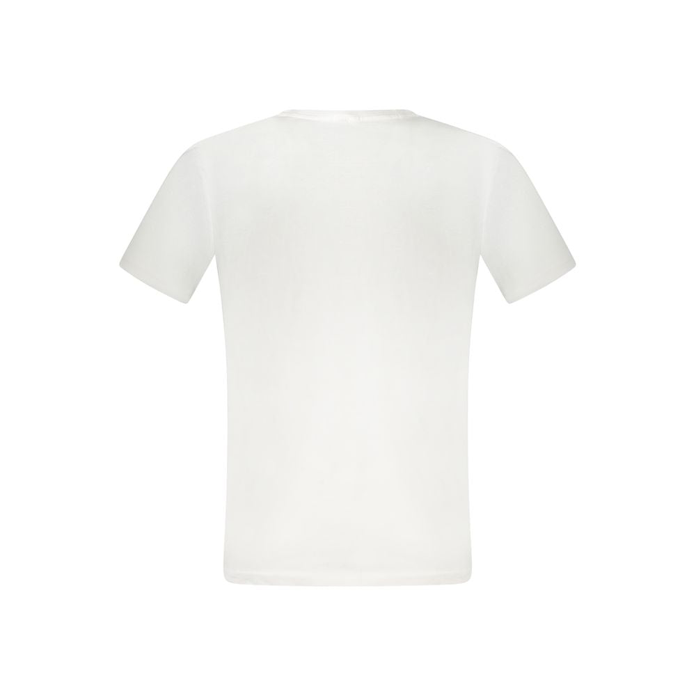 White Cotton Men T-Shirt