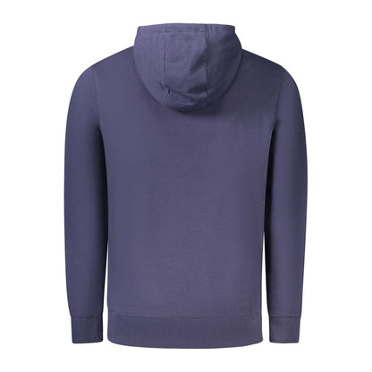 Blue Cotton Men Sweater