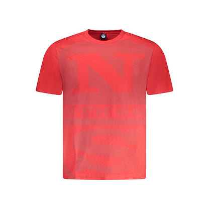 Red Cotton Men T-Shirt