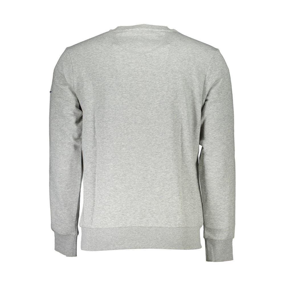 Gray Cotton Men Sweater