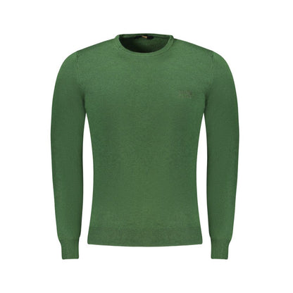 Green Viscose Men Sweater