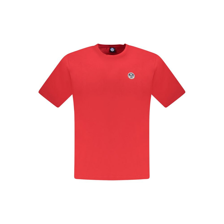 Red Cotton Men T-Shirt