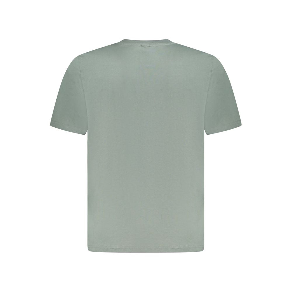 Green Cotton Men T-Shirt