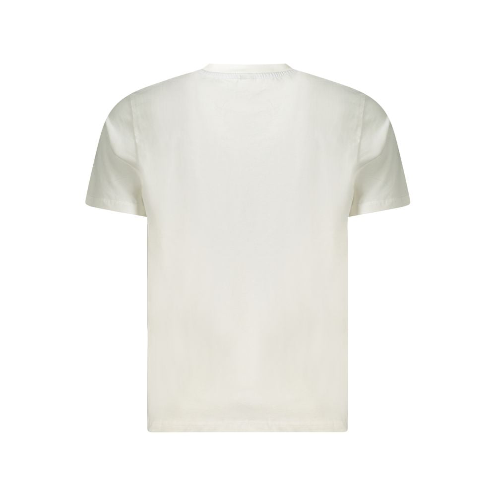 White Cotton Men T-Shirt