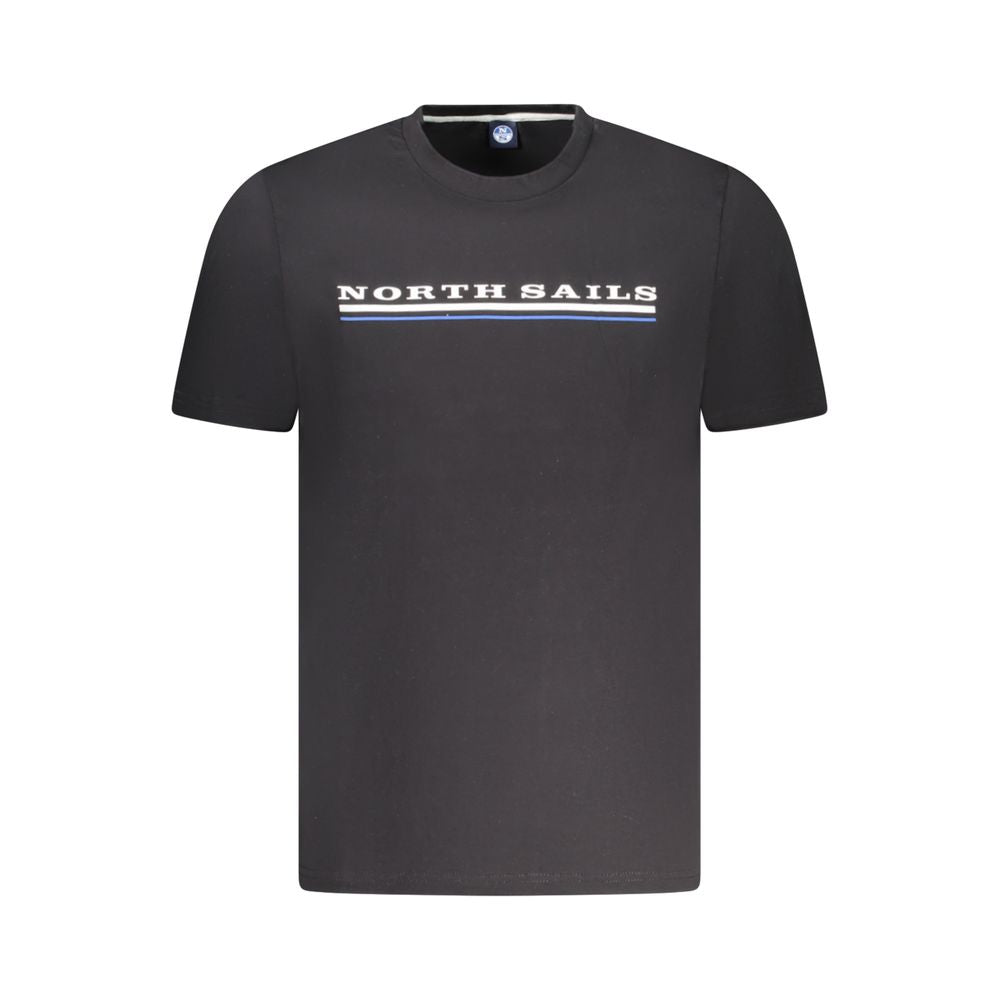 Black Cotton Men T-Shirt