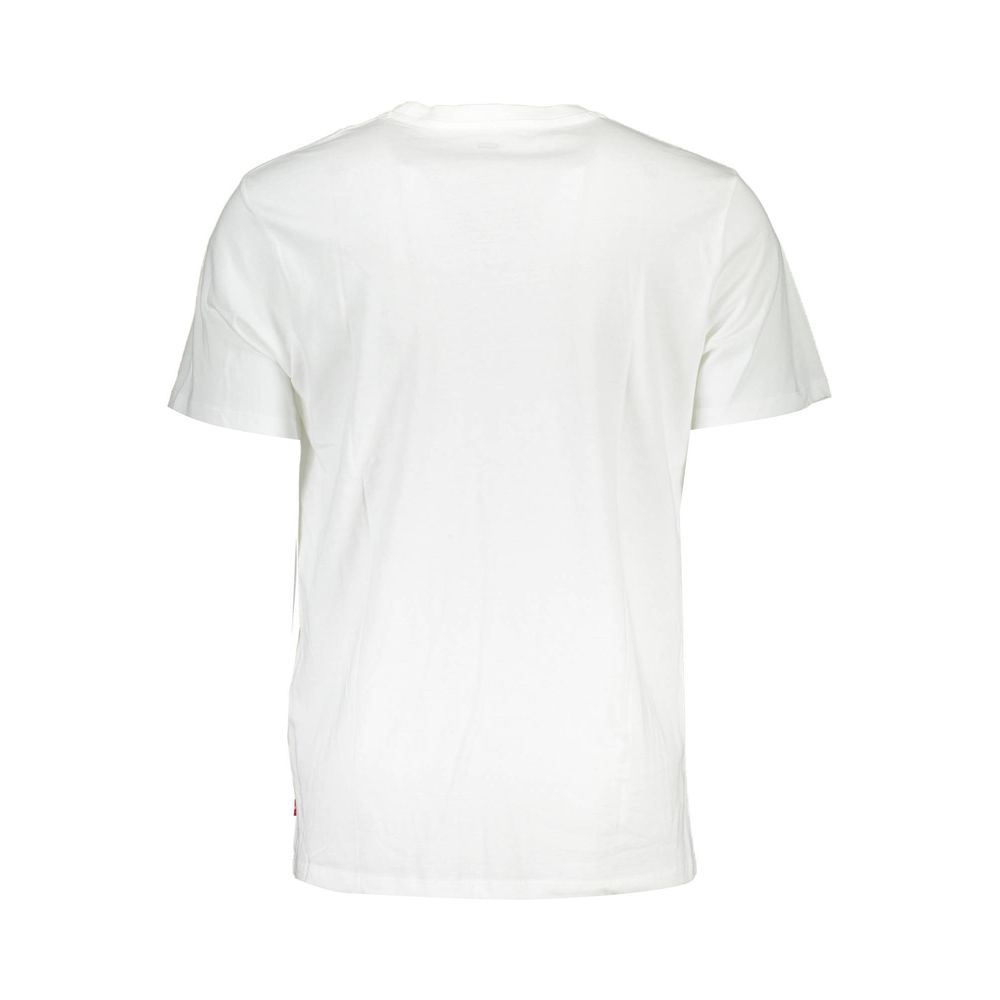 White Cotton Men T-Shirt