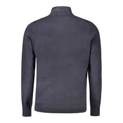 Blue Polyamide Men Sweater