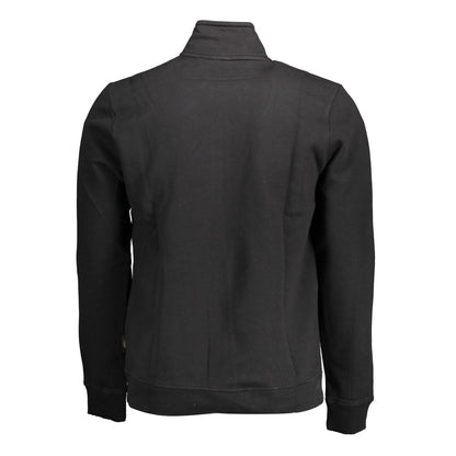 Black Cotton Men Sweater