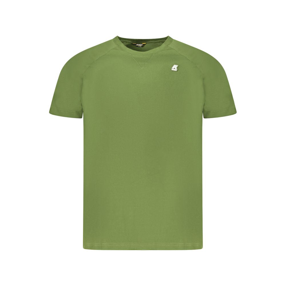 Green Cotton Men T-Shirt