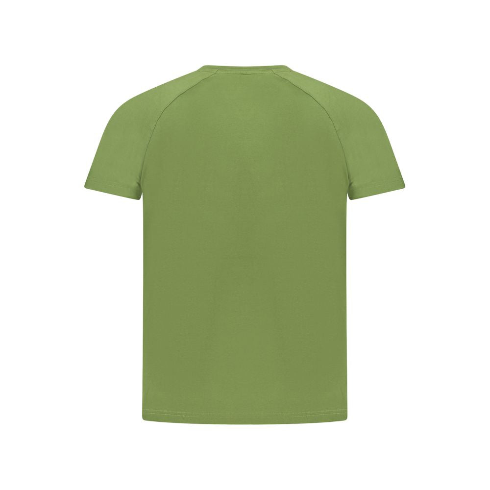 Green Cotton Men T-Shirt