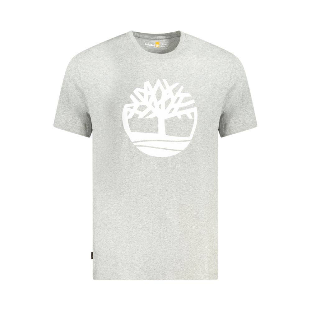 Gray Cotton Men T-Shirt