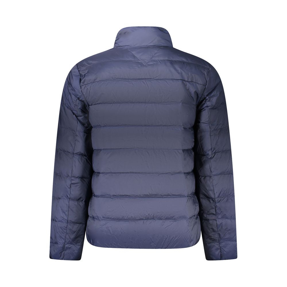 Blue Polyamide Men Jacket