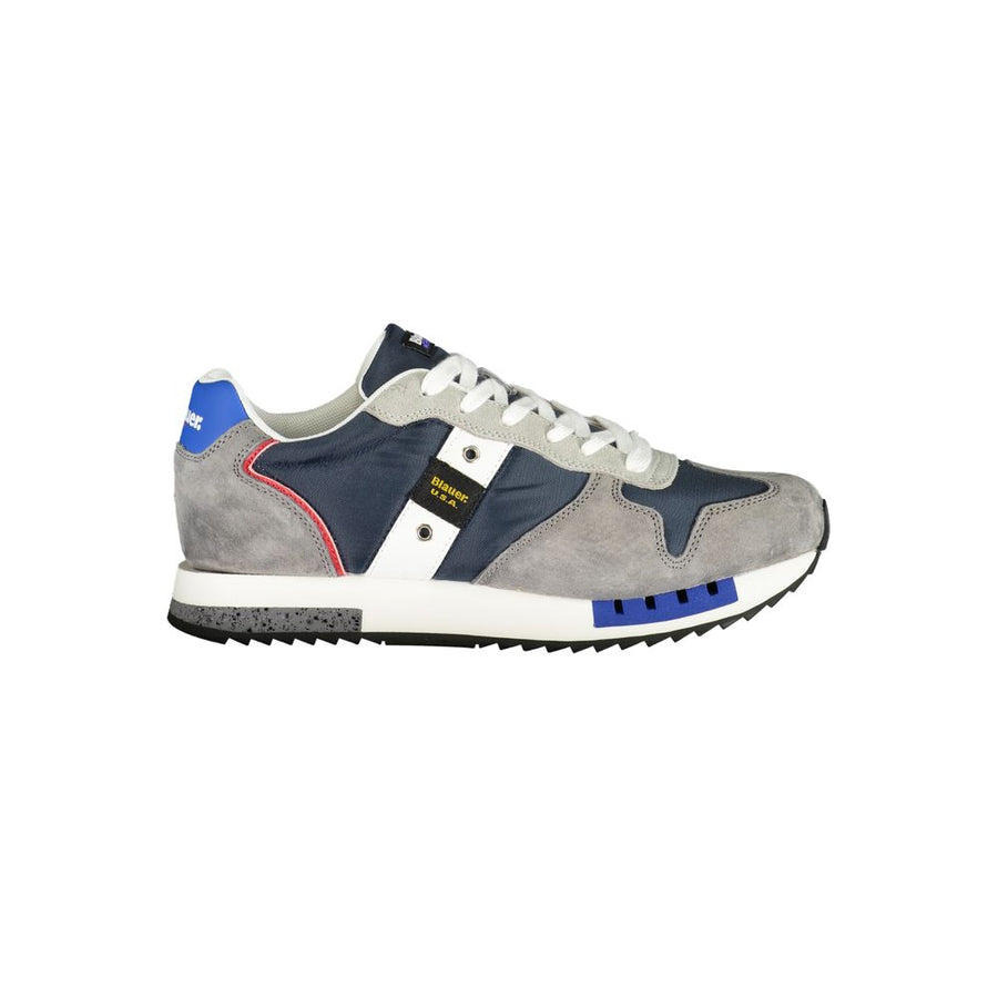 Gray Polyester Men Sneaker