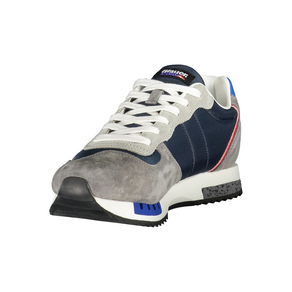 Gray Polyester Men Sneaker