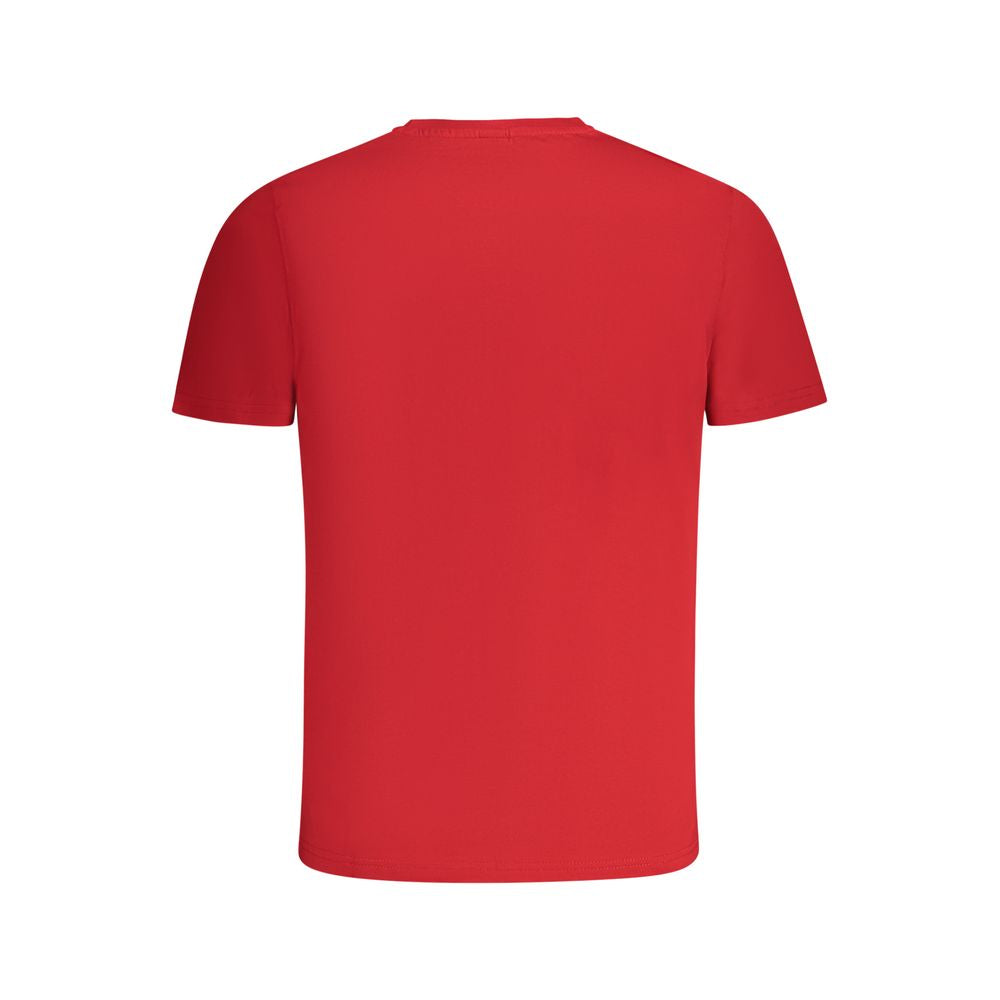 Red Cotton Men T-Shirt