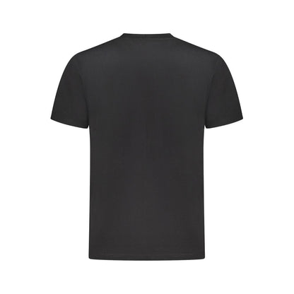 Black Cotton Men T-Shirt