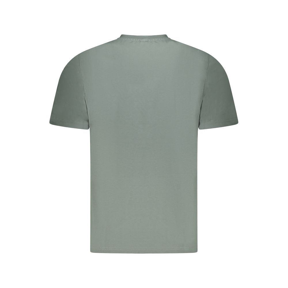 Green Cotton Men T-Shirt