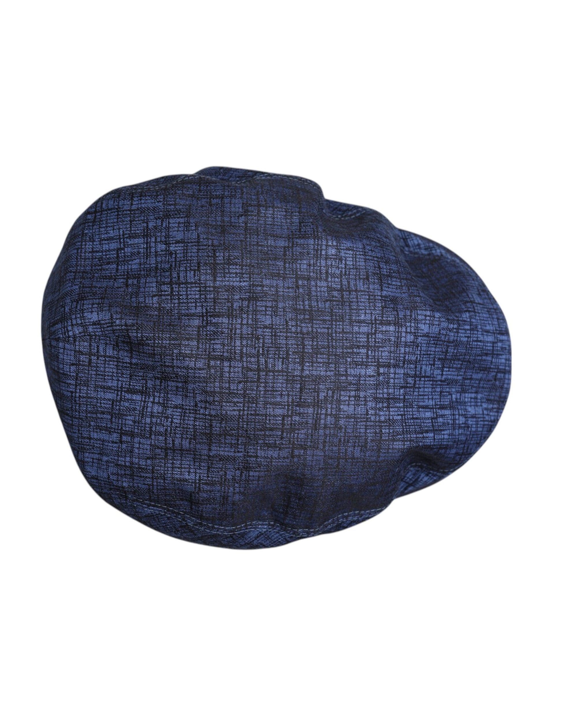 Blue Cotton Stretch Newsboy Hat