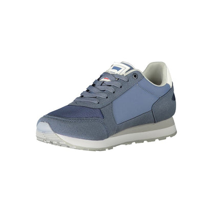 Blue Polyester Sneaker