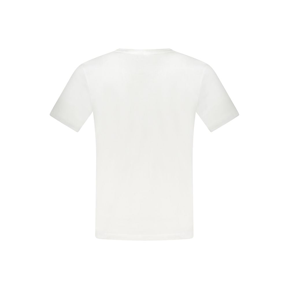 White Cotton Men T-Shirt