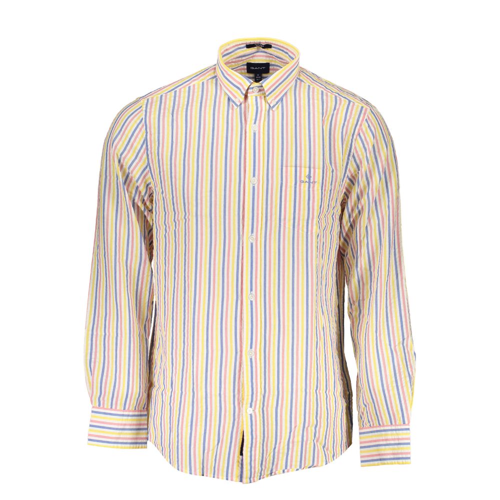 White Cotton Men Shirt