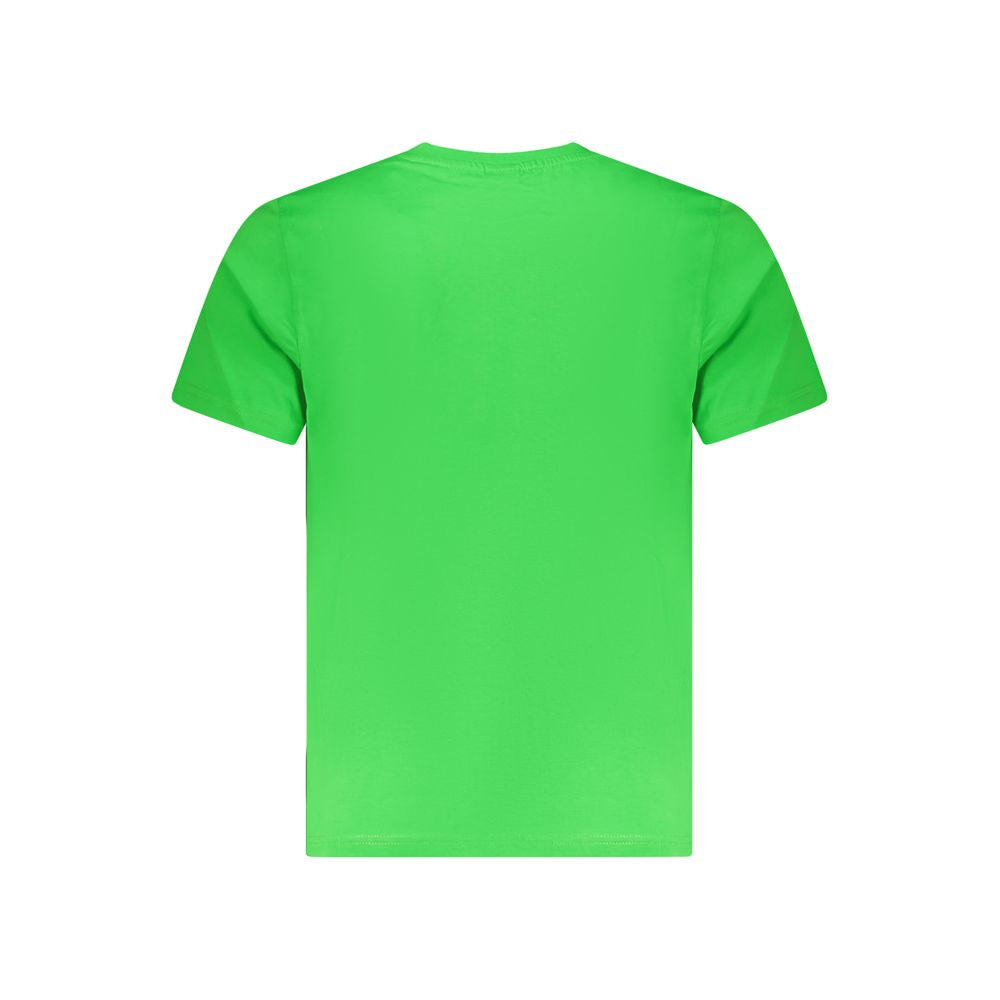 Green Cotton Men T-Shirt