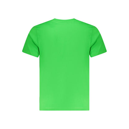 Green Cotton Men T-Shirt