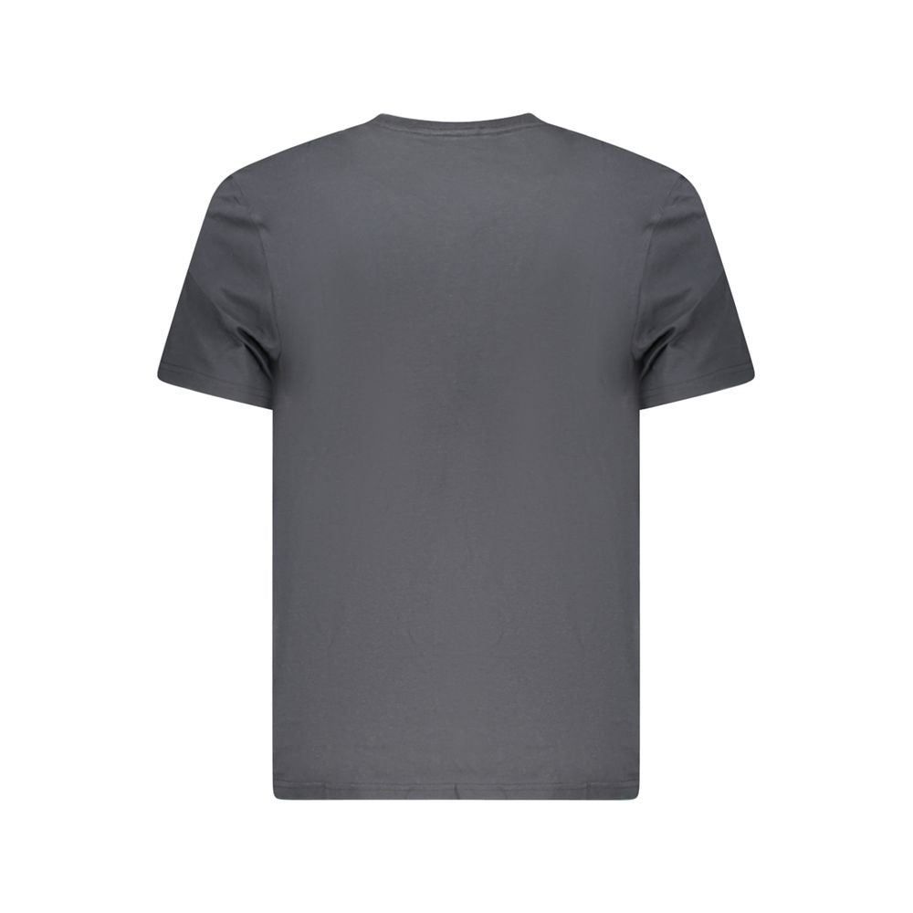 Black Cotton Men T-Shirt