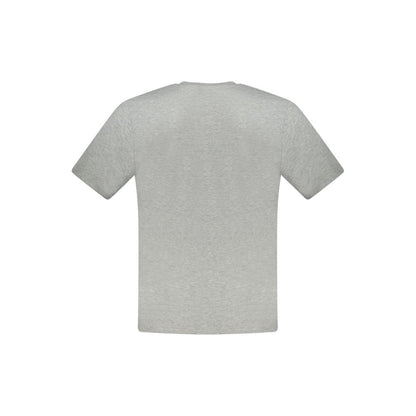 Gray Cotton Men T-Shirt