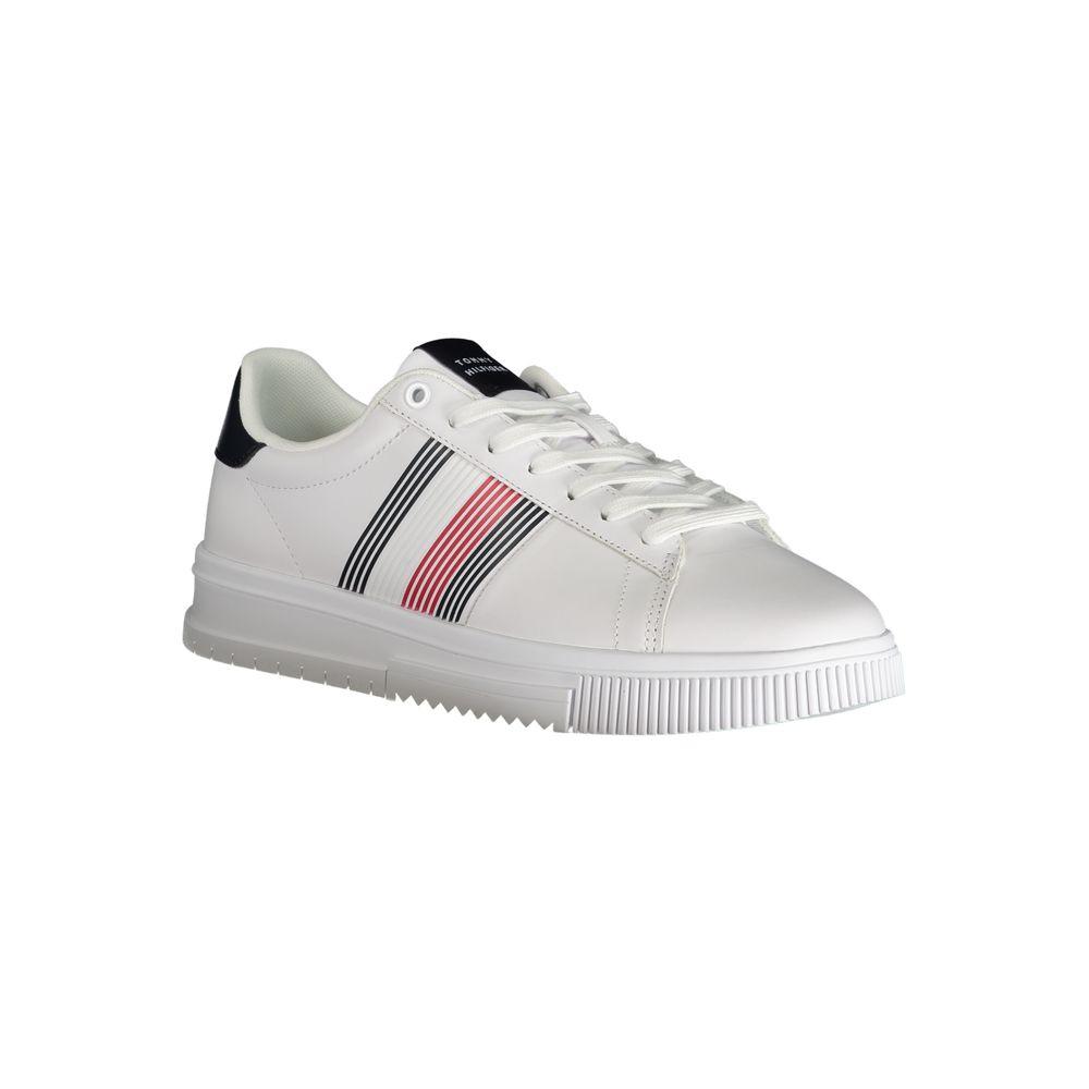 White Polyester Sneaker